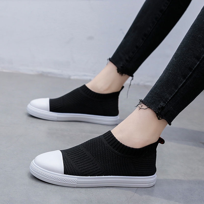 Giày lười vải dệt thoáng khí thời trang xuân hè 2021 dành cho nữ