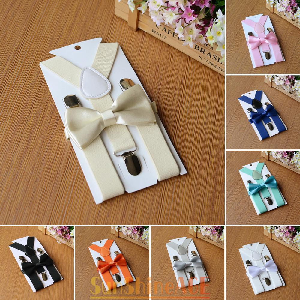 Đai nịt quần chữ Y kèm nơ đeo cổ áo cho bé