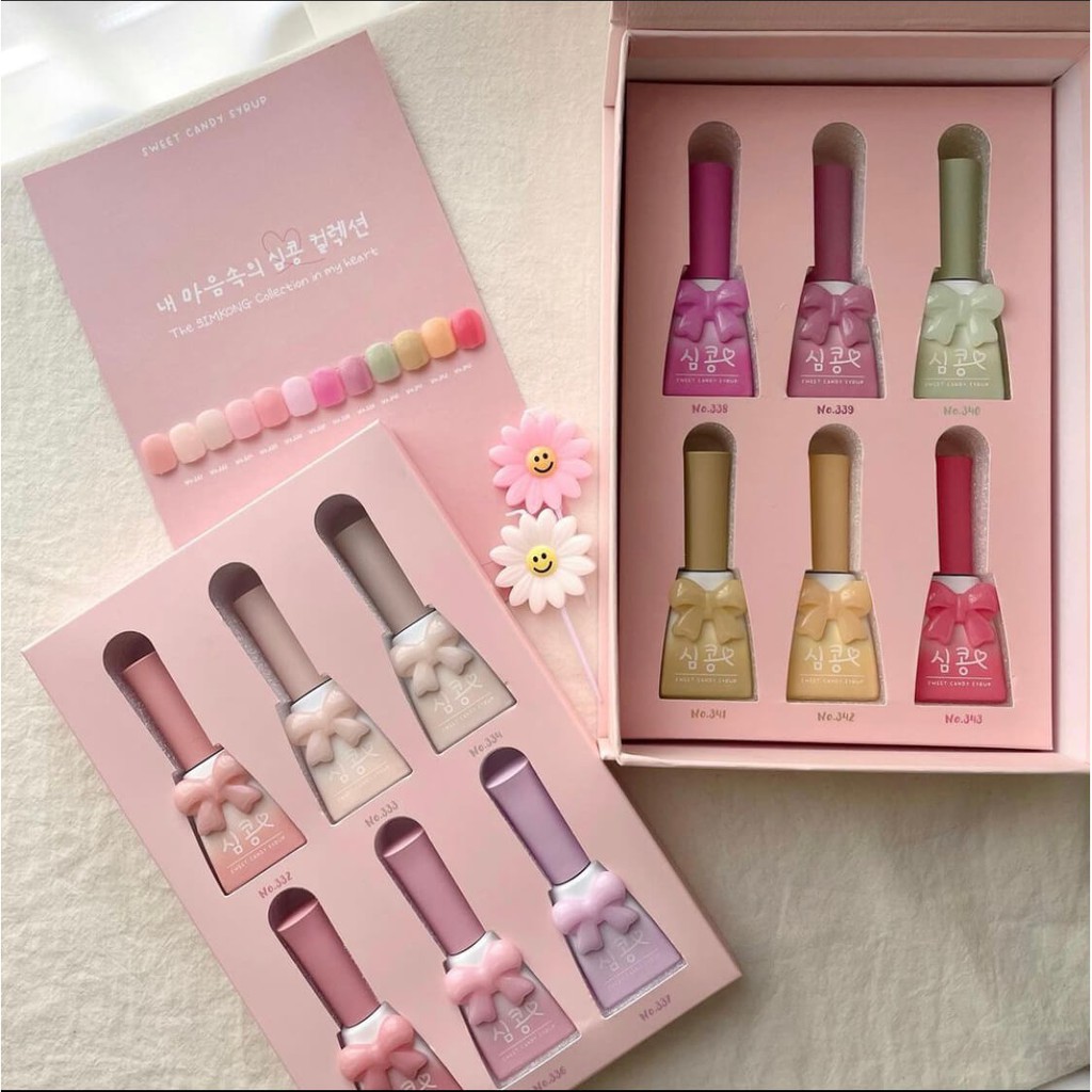 Set sơn Thạch 12 màu Candy Nail Hàn quốc✨𝐅𝐫𝐞𝐞𝐬𝐡𝐢𝐩✨  Bộ sưu tập Sim Kong Series