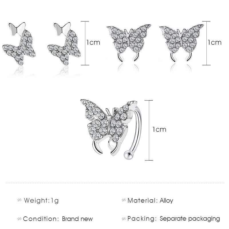 Hoa Tai Hình Bướm Bướm Mới Phong Cách Hàn Quốc Thời Trang Cho Nữ