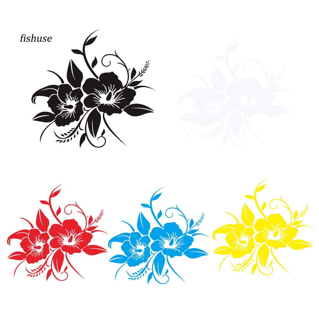 Miếng Dán Trang Trí Xe Hơi Màu Trơn Chống Thấm Nước Họa Tiết Hoa