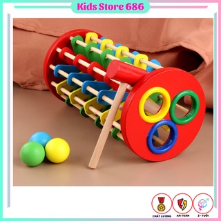 Tháp lốc xoáy - đồ chơi gỗ đa màu sắc cho trẻ em kids_store686