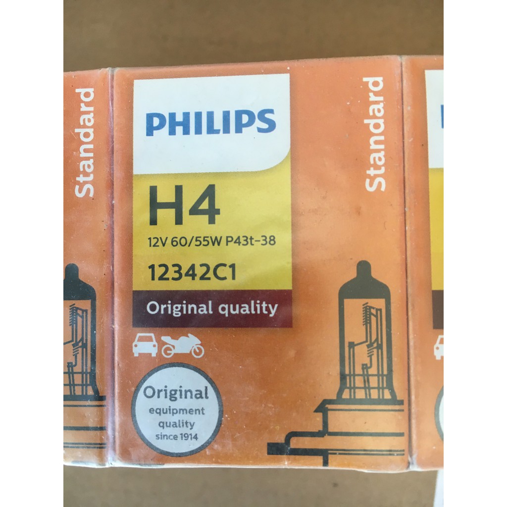 12V H4 Bóng đèn xe hơi Philips 60/55W