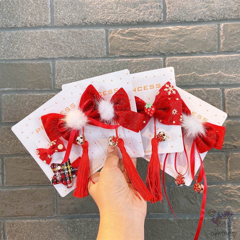 Bộ Phụ Kiện Cài Tóc Kiểu Trung Hoa Xinh Xắn Cho Bé Gái