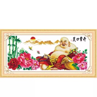 Tranh thiêu chữ thập phật Di Lặc