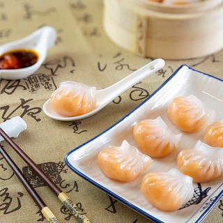 Dimsum há cảo tôm lựu chuẩn nhà hàng - khay 25 viên to