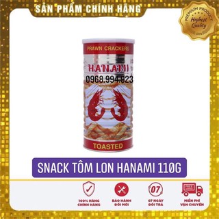 Bánh snack tôm lon hanami thái lan 110g
