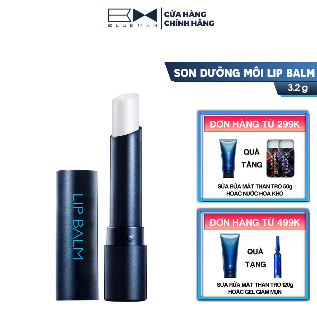 Son Dưỡng Môi Nam Không Màu BLUEMAN - Dưỡng Ẩm, Chống Nẻ Môi
