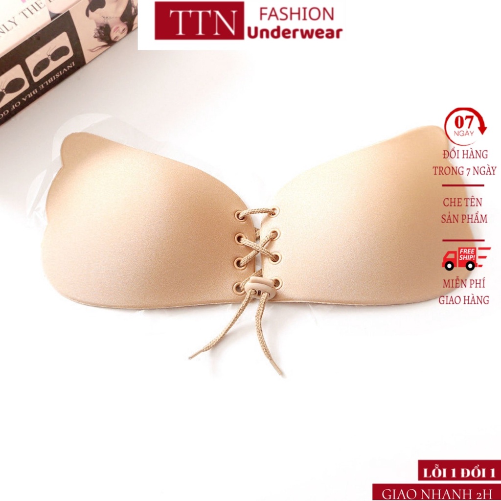 Miếng Dán Ngực TTN Underwear FREESHIP Áo Ngực Không Dây Cánh Tiên Nâng Ngực - Miếng Dán Ti 0124