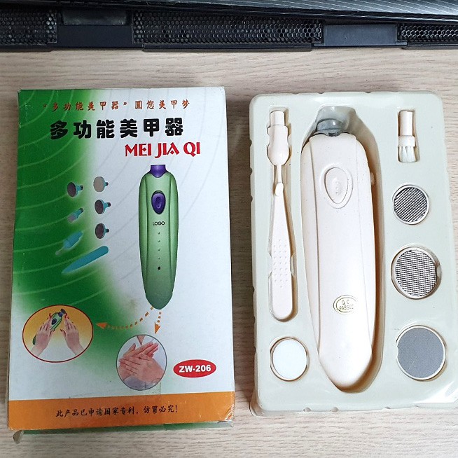dụng cụ làm móng 7 đầu - Máy mài móng tay cầm tay