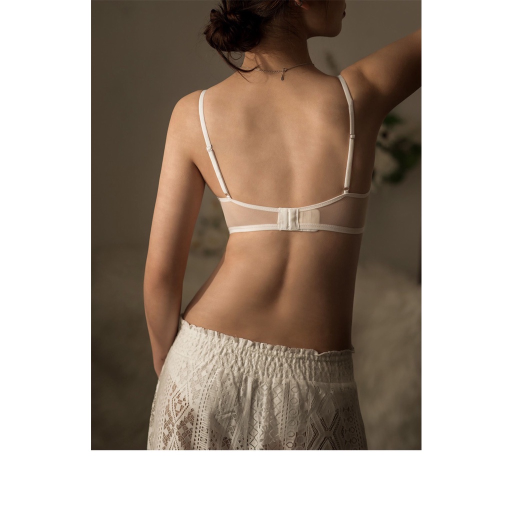 Áo lót bra corset nữ MiYours Fashion &amp; More BR137 ren xẻ ngực sâu dáng dài có gọng đệm mỏng nâng ngực nhẹ nhàng êm