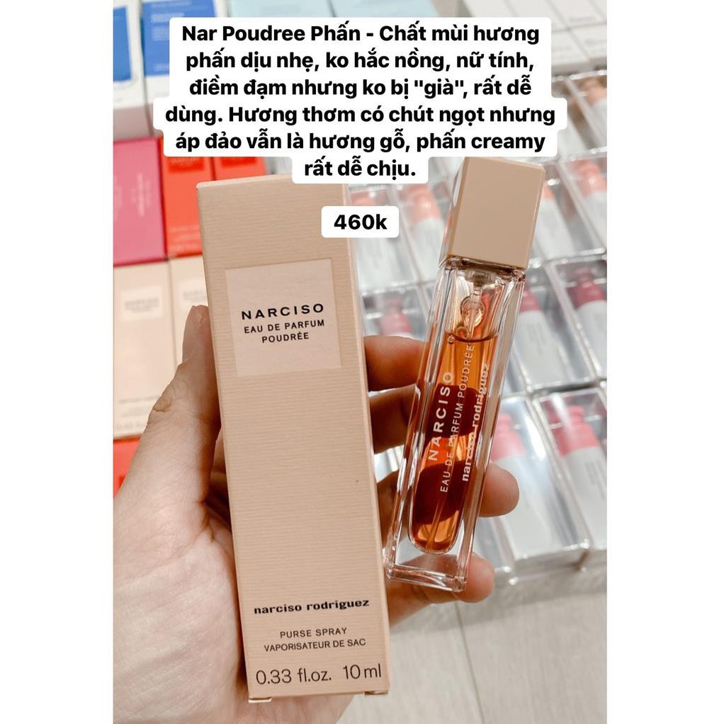 Nước hoa Narciso Rodriguez Ambree For Her - Poudree - Rouge EDP - Rouge EDT - Fleur Musc - Pure Musc Mini 10ml