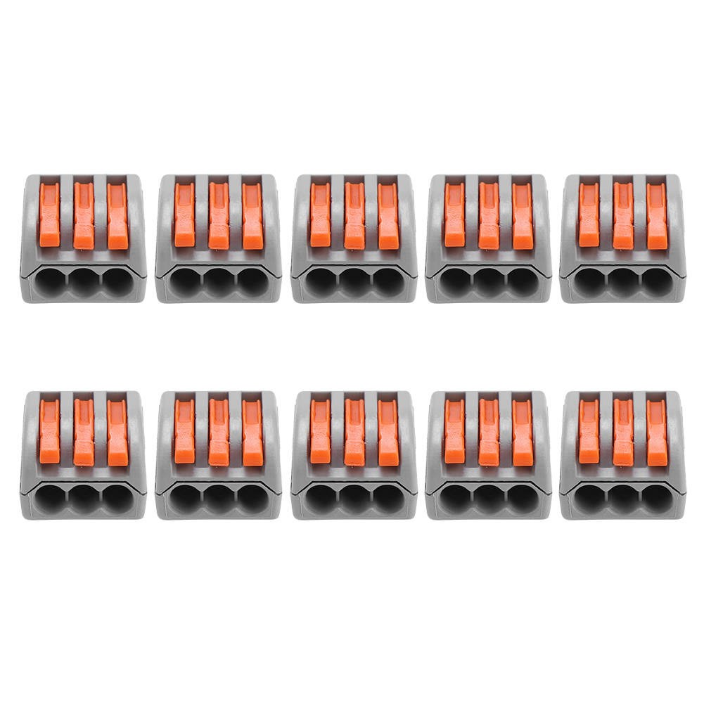 Set 10 Đầu Nối Dây Điện 2 / 3 / 5 Cổng Có Thể Tái Sử Dụng | BigBuy360 - bigbuy360.vn