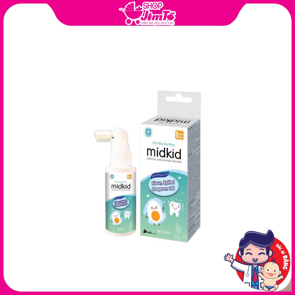 Xịt Chống Sâu Răng 💥 Có sẵn 💥 Xịt Chống Sâu Răng MIDKID dành cho bé - Cho Bé Hàm Răng Chắc Khỏe