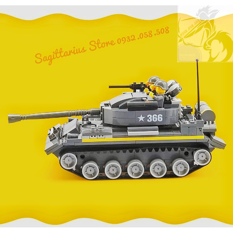 Lego Wange 3660 Lắp Ráp Xe Tăng Hạng Nặng - Heavy Tank