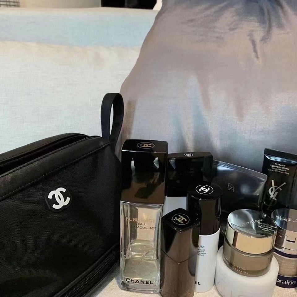 CHANEL Túi đựng mỹ phẩm hai lớp màu đen chống thấm nước phong cách cổ điển 2021 | BigBuy360 - bigbuy360.vn