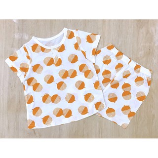 Bộ cotton giấy cộc tay bé trai Moimoln xuất Hàn