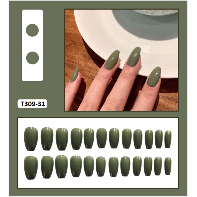24 móng tay giả không keo làm nail siêu đẹp