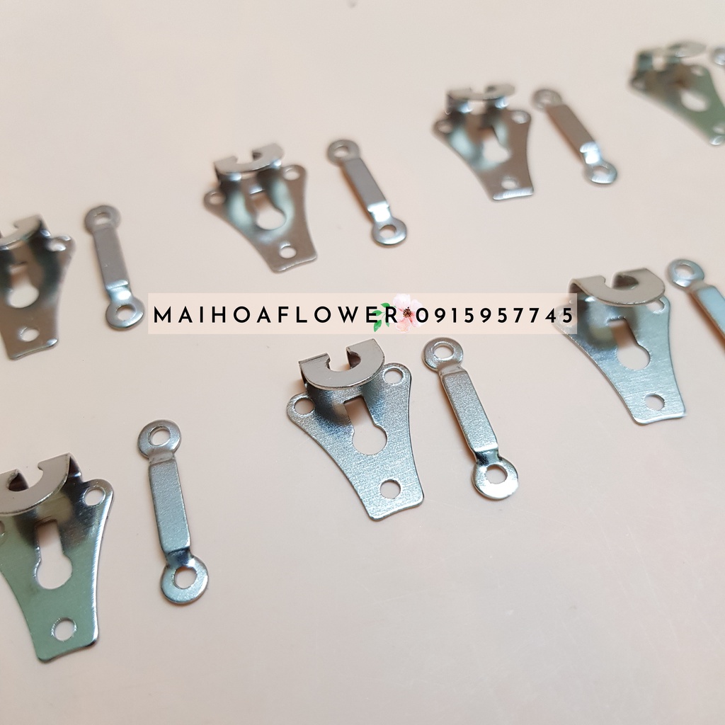 Bộ móc cài quần vải, khuy cài quần tây bằng kim loại hàng tốt bền đẹp, Maihoaflower