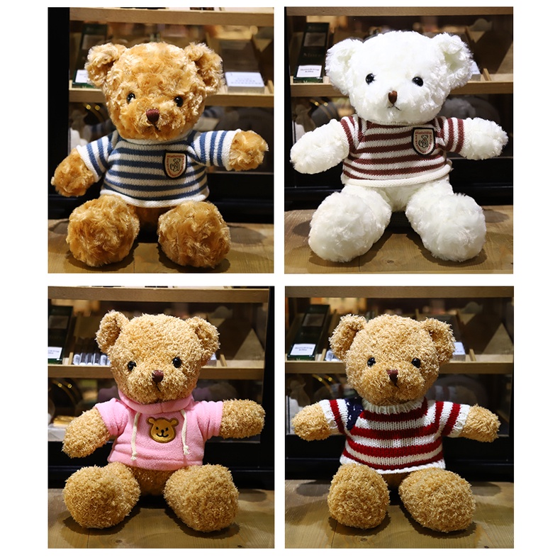 Gấu teddy nhồi bông kích thước nhỏ đáng yêu làm quà tặng dành cho bạn gái