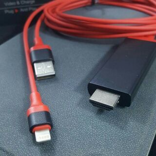 Cáp Lightning to HDMI cho IPHONE/IPAR RA TI VI (dài 2m)