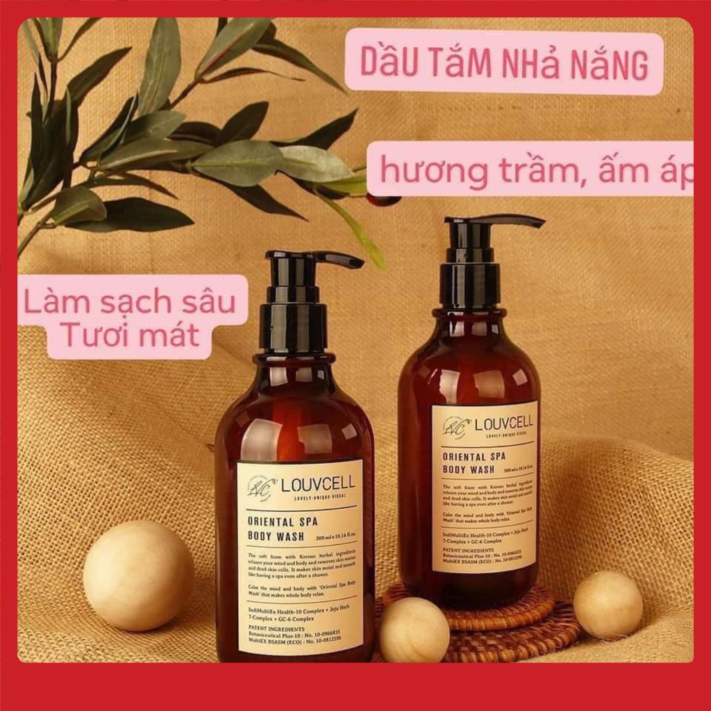 SỮA TẮM / Dầu Tắm Đông y Nhả Nắng Louvcell Oriental Spa Body Wash 300 ML