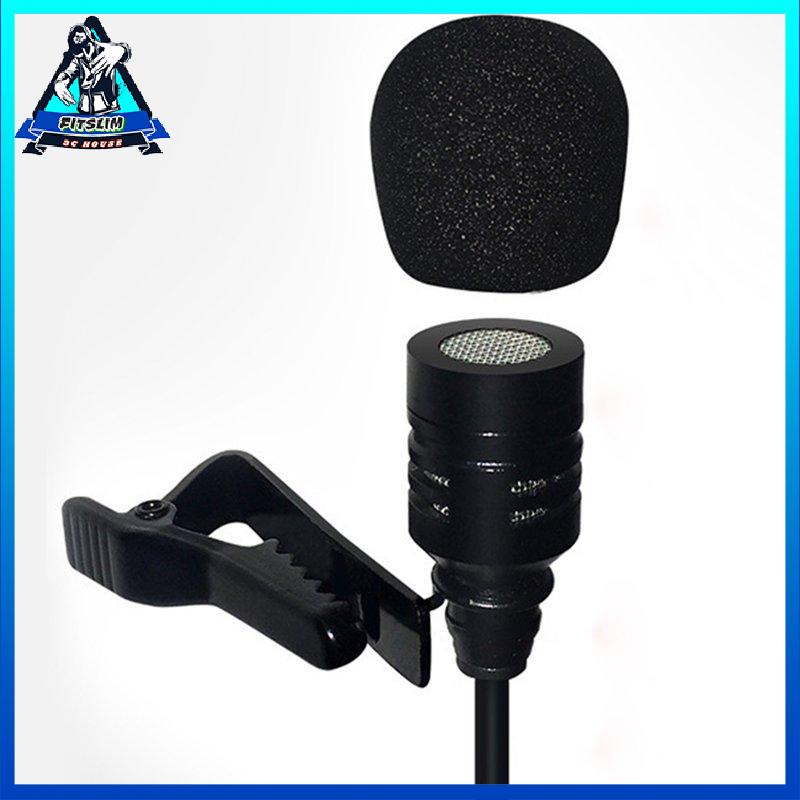[Fitslim] USB Mini Microphone 1.5m Lavalier Mic Clip-on For Computer Recording Chat