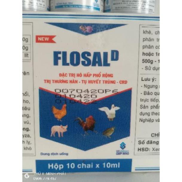 [Mã 159FMCGSALE giảm 8% đơn 500K] 1 HỘP FLOSAL D (10chai 10ml)