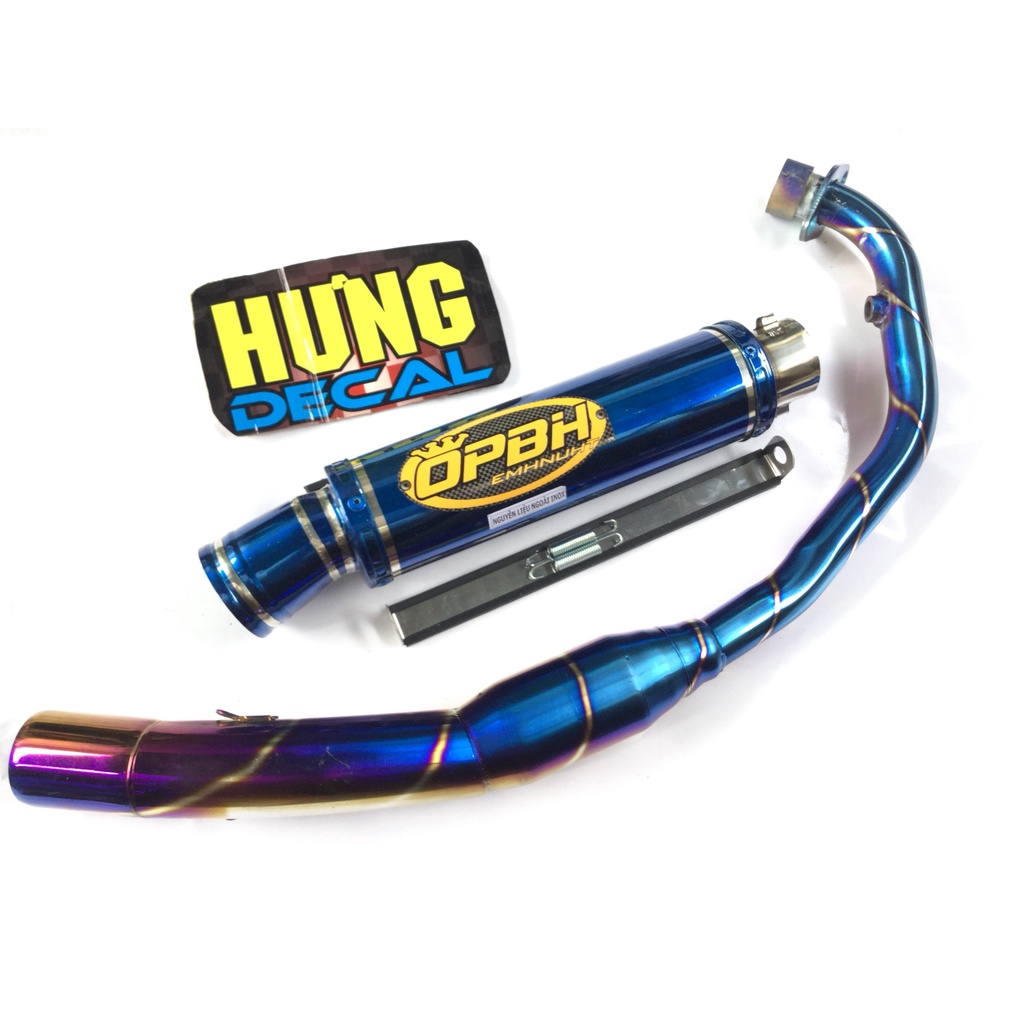 Pô OBPH XANH cả cổ bầu hơi titan exciter, winer, sonic, raider, satria, gsx
