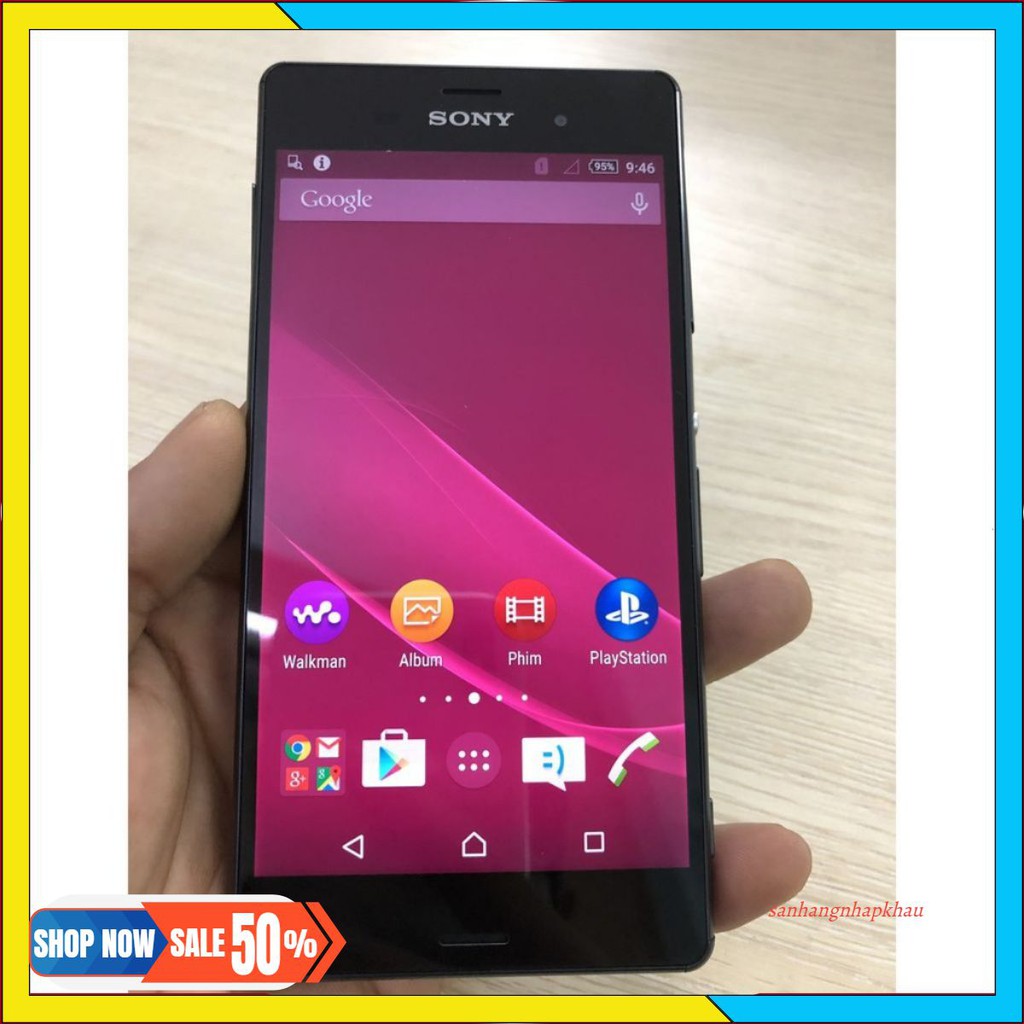 Điện thoại cũ sony xperia z3 bộ nhớ 32gb ram 3gb mới 99% giá rẻ