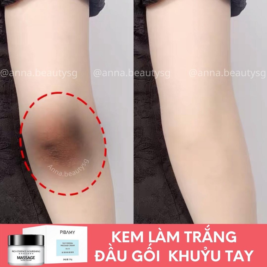 Kem làm sáng da giảm mờ thâm đầu gối, khuỷu tay, nách Pibamy nội địa Trung