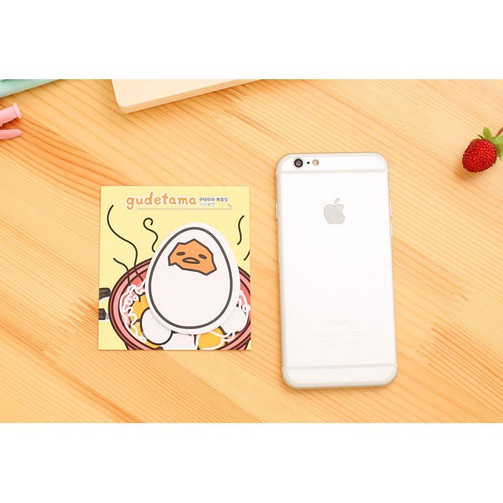 Tập giấy note trứng lười Gudetama, giấy ghi chú đáng yêu Gusshop