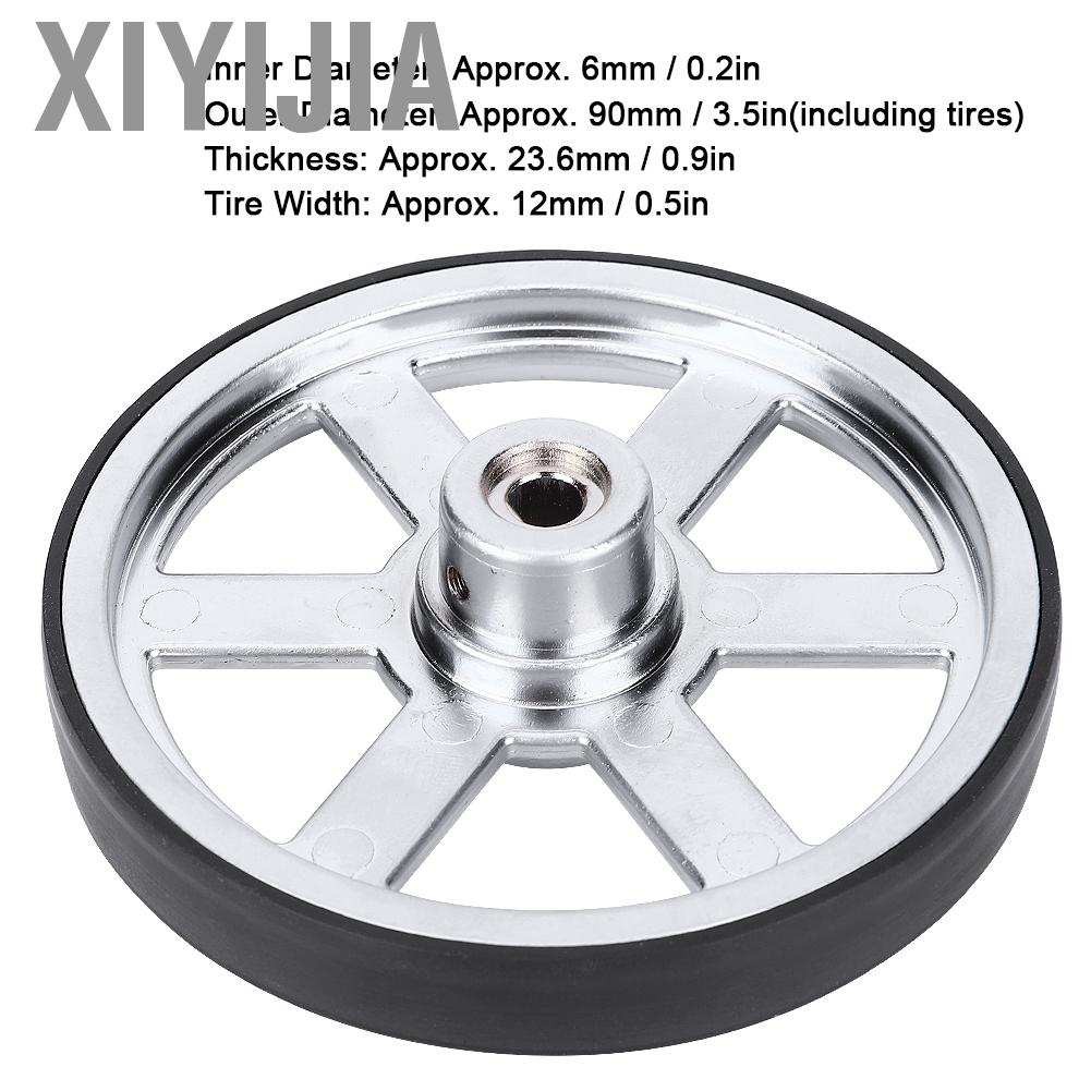 Bánh Xe Cao Su 90mm Chuyên Dụng Cho Robot