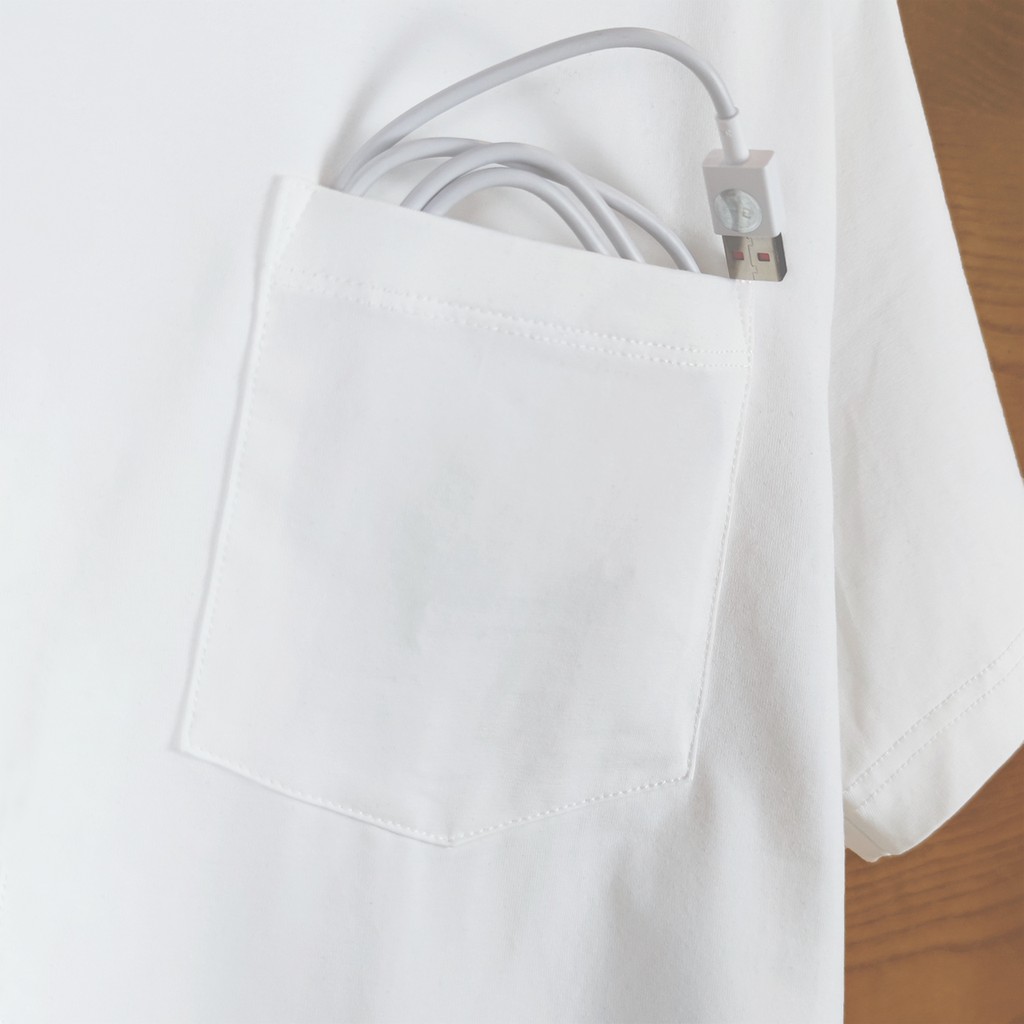 Áo Thun Nam Có Túi Dày Dặn Màu Trơn Đen Trắng Be, Thấm Hút, Mát Lạnh METROFIT CITY BASIC | BigBuy360 - bigbuy360.vn