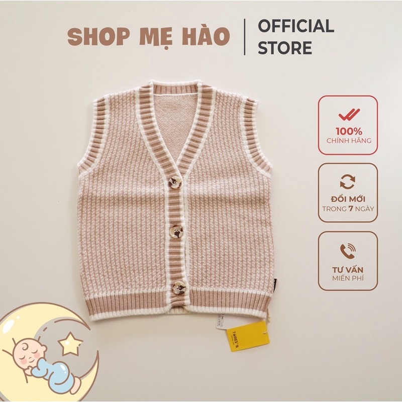 Áo Gile Len đan chất dày dặn cho bé yêu 10kg-20kg