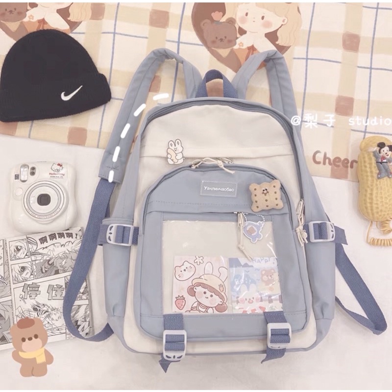 Balo Yaho dày dặn nhiều ngăn phong cách Nhật Bản Hiyoshop