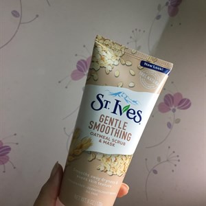 Sữa Rữa Mặt và Tẩy tế bào chết mặt chiết xuất lúa mạch St.Ives Smooth & Nourished Scrub + Mask Oatmeal 170g