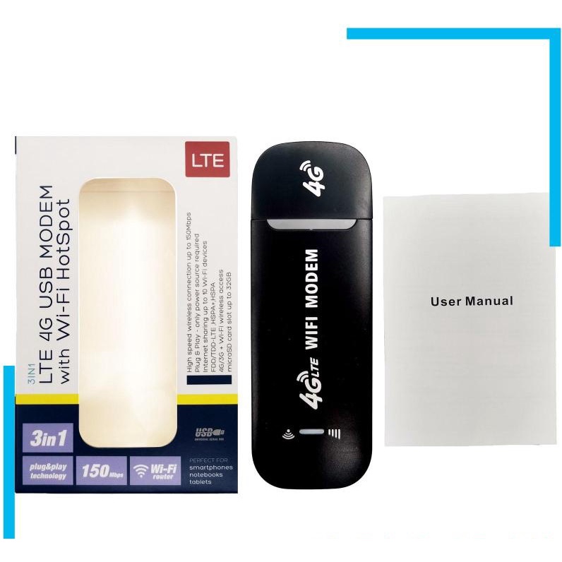 Usb Phát Wifi Từ Sim 3G, 4G LTE Wifi Modem  - USB Dcom 4G LTE -  USB Dcom 3G/4G