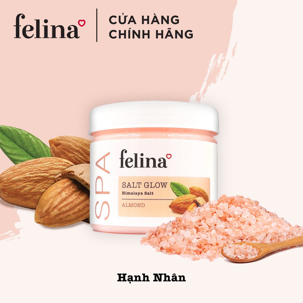 Muối Tắm Tẩy Tế Bào Chết Felina Tinh Dầu Hạnh Nhân 500g