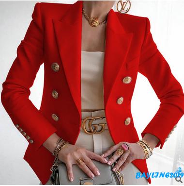 Áo Khoác Blazer Màu Trơn Thời Trang Dành Cho Nữ | BigBuy360 - bigbuy360.vn