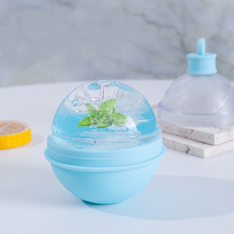 1 Khuôn Silicone Làm Nước Đá Hình Quả Bóng Tròn Đáng Yêu Đa Năng