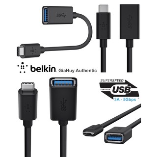 Cáp USB-C to USB-A 3.0 Belkin F2CU036btBLK