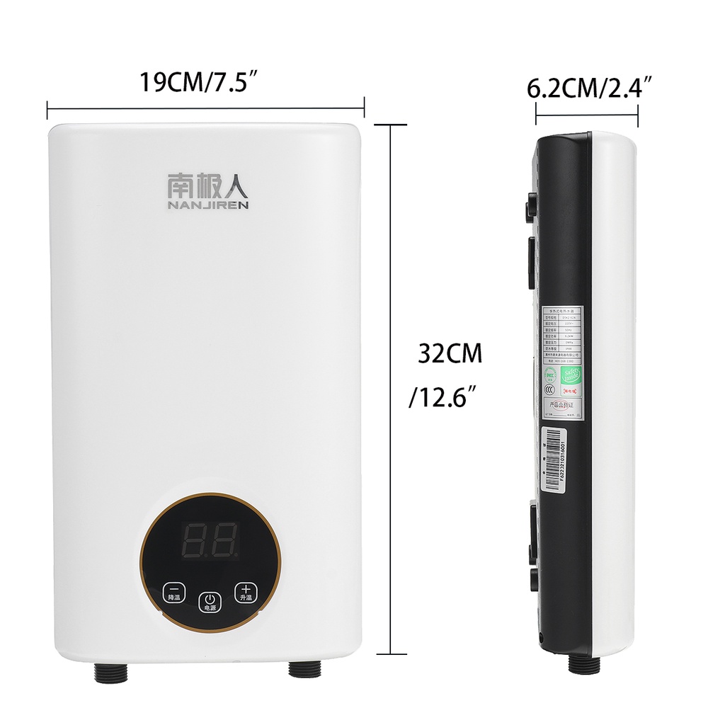 Máy Nước Nóng 6000w ipx4 220v Thông Minh Tiện Dụng Cho Gia Đình