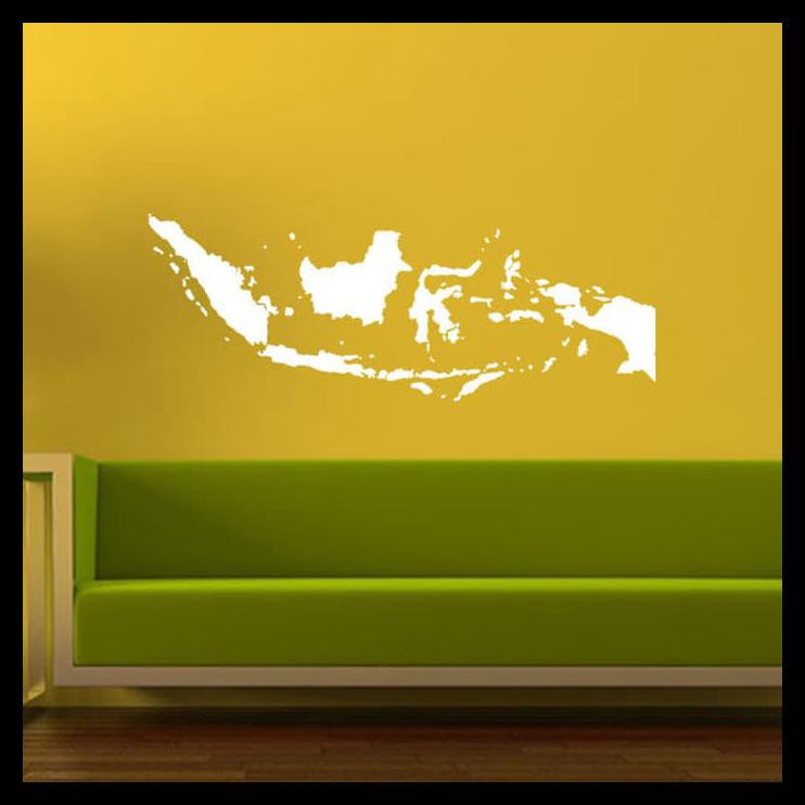 Giấy Dán Tường / Cửa Kính Hình Bản Đồ Indonesian