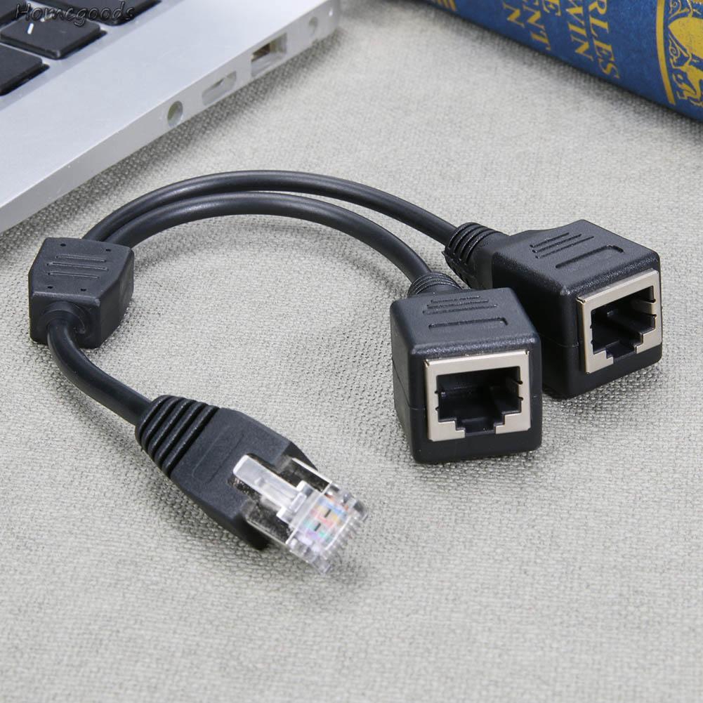 Đầu Chia Rj45 Male Sang 2 Female | BigBuy360 - bigbuy360.vn