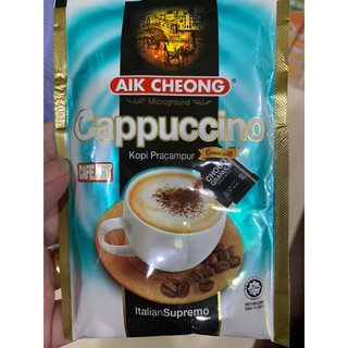 [Hỏa Tốc 2h -TPHCM]Cafe  Capuchino Malaysia Đẳng Cấp Sang Trọng Gói Hòa Tan Aik Cheong 12 Gói x 25G Chính Hãng