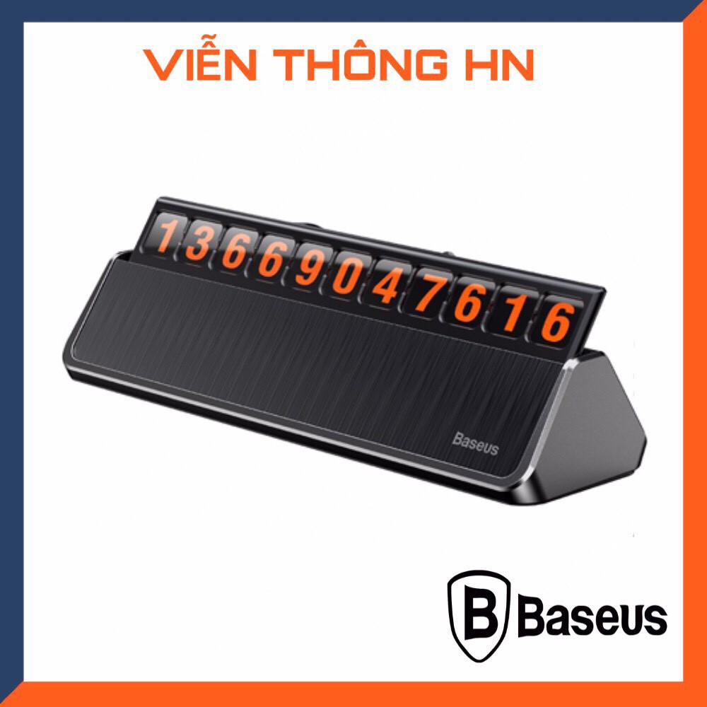 Bảng ghi số điện thoại đặt taplo ô tô xe hơi Baseus - biển báo số điện thoại trên oto - vienthonghn