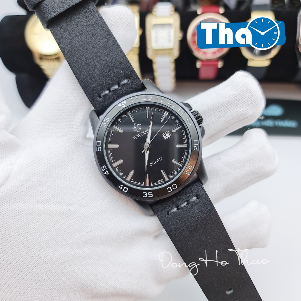 Đồng Hồ Nam Dây Da Wwoor 8834 Nam Tính Hấp Dẫn