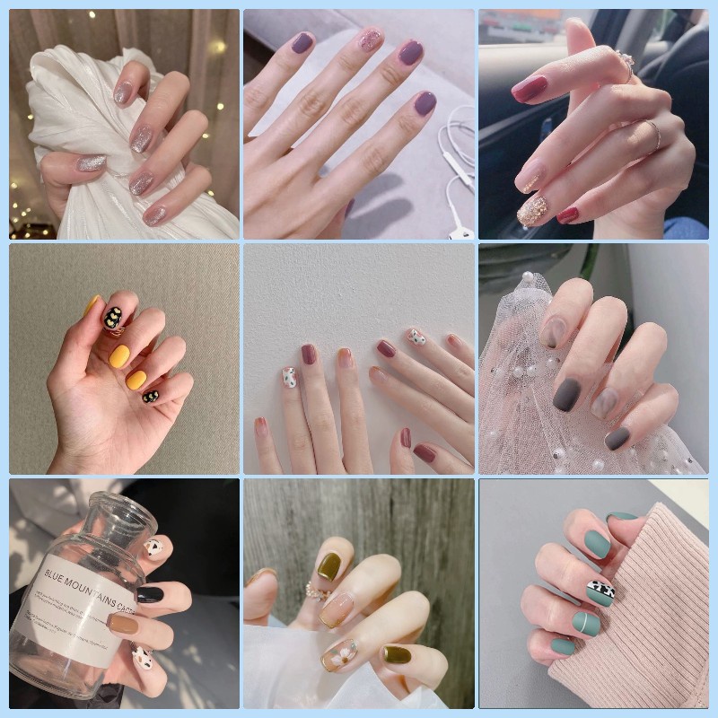Bộ Móng Tay Giả Tự Dính Thiết Kế Phổ Biến DIY