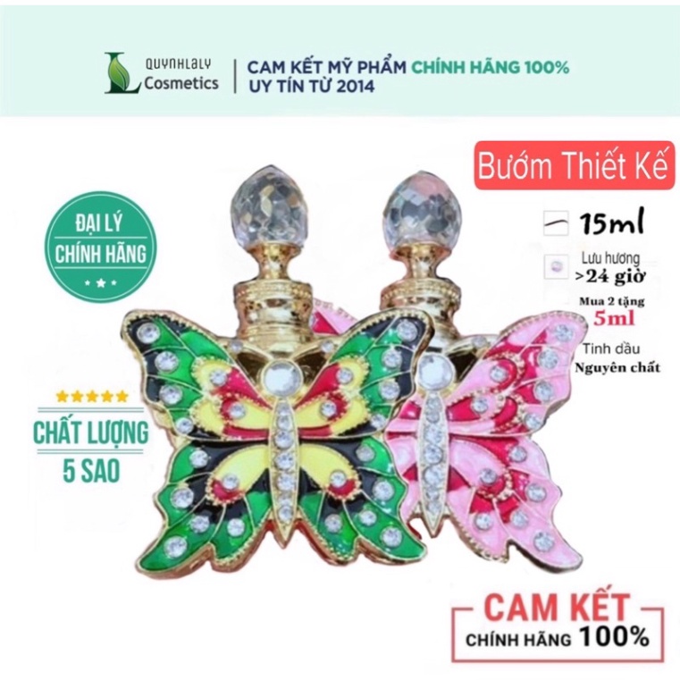 Tinh dầu nước hoa Dubai MẪU BƯỚM XANH, HỒNG 15ml